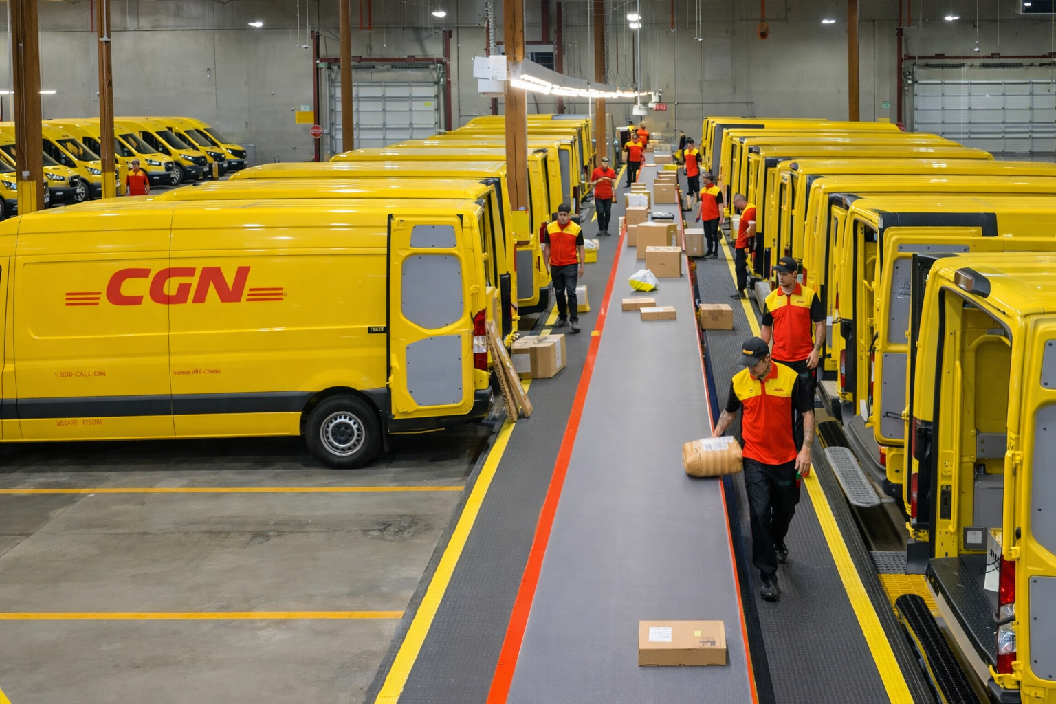CGN Express vans and warehouse operations