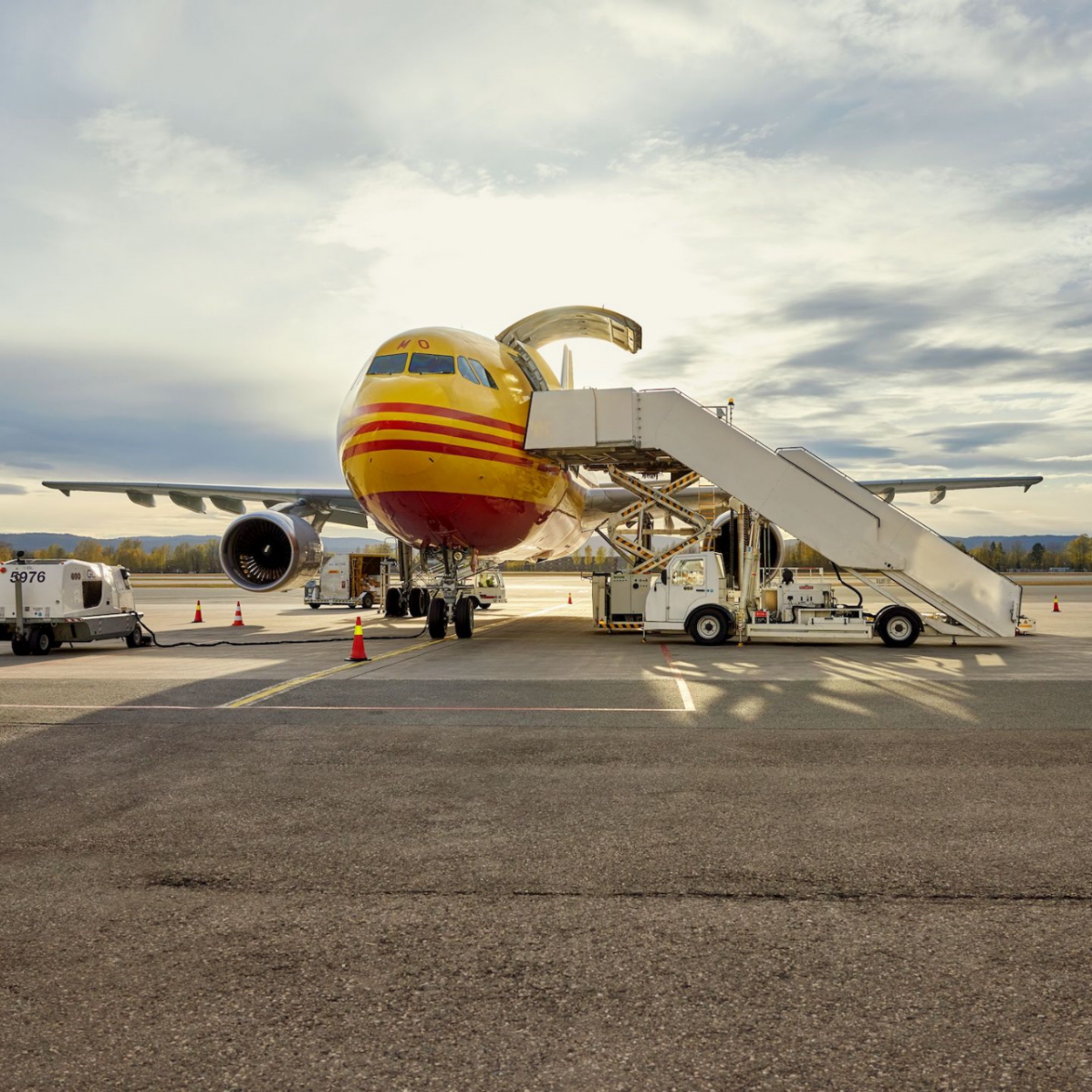 CGN Express aircraft being loaded for international shipment